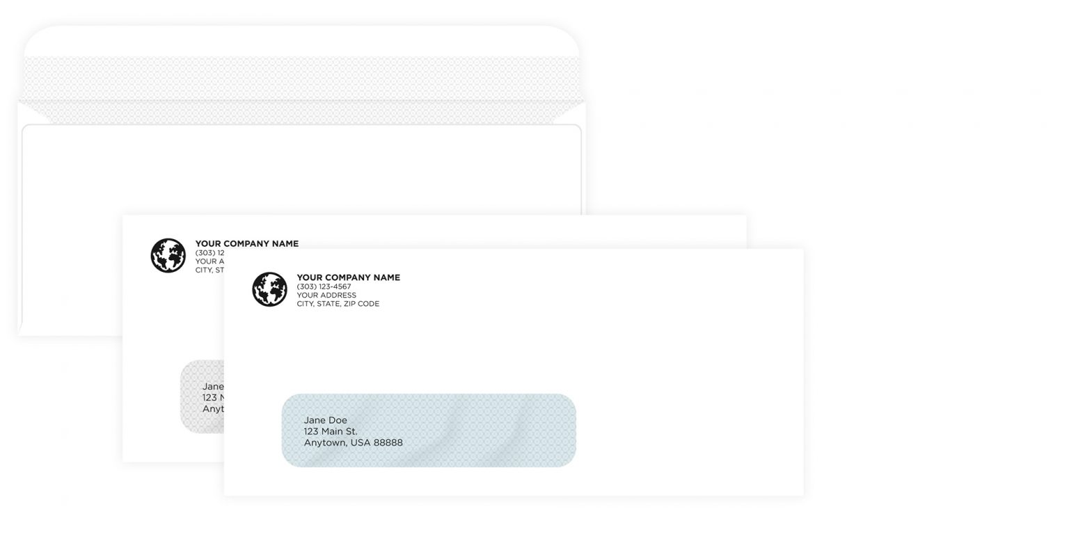 Checks by Veribest Single Window Imprinted Envelopes